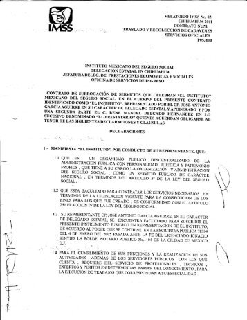 el contrato - Portal de compras del IMSS ®Inicio - IMSS