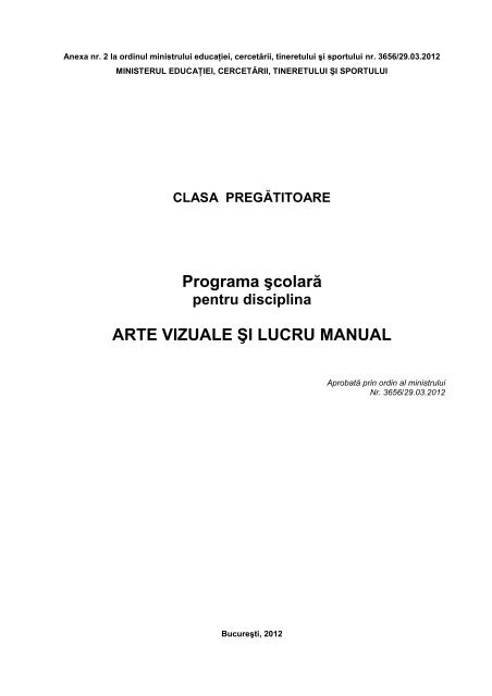 Arte Vizuale Si Lucru Manual Didactic Ro