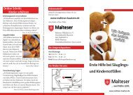 Flyer Erste Hilfe - Malteser Krankenhaus St. Johannes