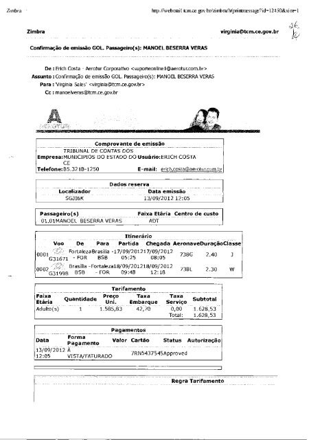 Processo de Pagamento - TCM-CE