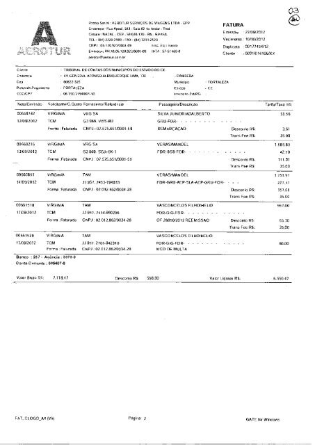 Processo de Pagamento - TCM-CE