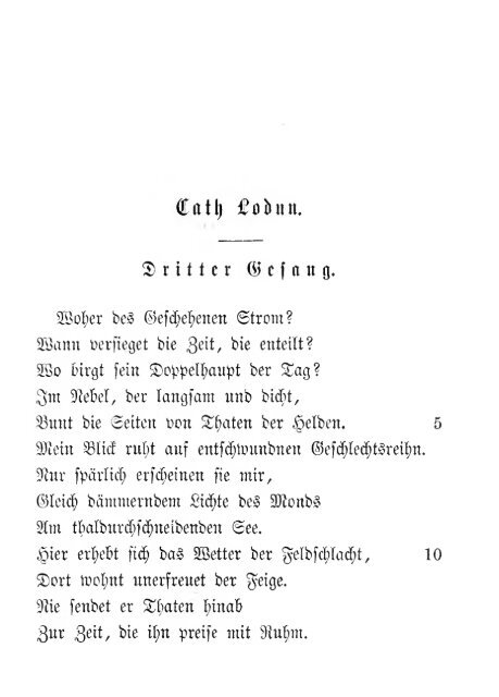 Die Gedichte Ossian's