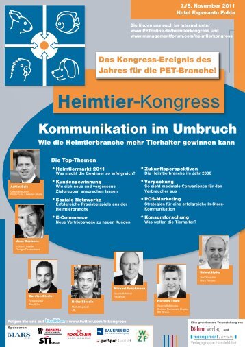 Heimtier-Kongress - Management Forum der Verlagsgruppe ...