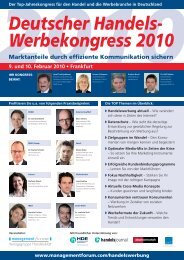2010 - Management Forum der Verlagsgruppe Handelsblatt GmbH