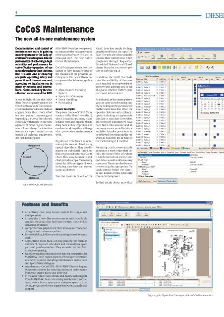 CoCoS Maintenance - MAN Diesel & Turbo