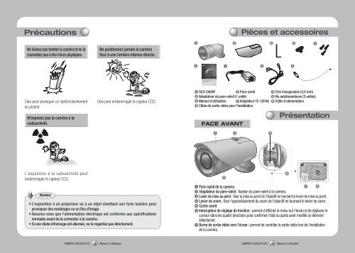 Caméra infrarouge Jour/Nuit à haute résolution SCO ... - Samsung