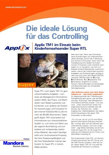 Die ideale Lösung für das Controlling - Mandora Business Solutions