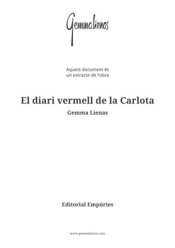 El diari vermell de la Carlota - Gemma Lienas