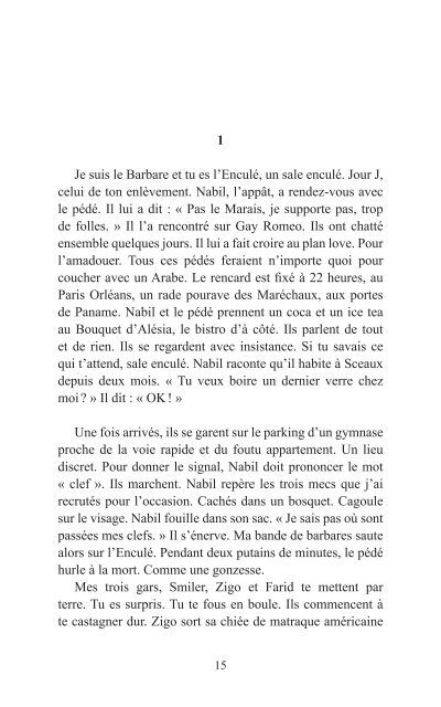 1 Je suis le Barbare et tu es l'Enculé, un sale enculé. Jour ... - Numilog