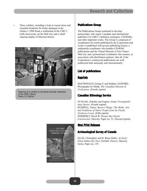 1999–2000 Annual Report - Canadian Museum of Civilization