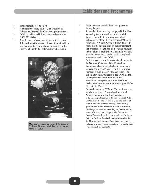 1999–2000 Annual Report - Canadian Museum of Civilization