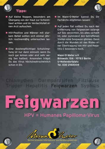 Feigwarzen - Mann-O-Meter