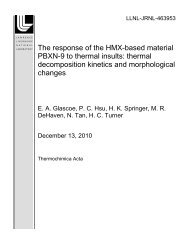 The response of the HMX-based material PBXN-9 to thermal insults ...