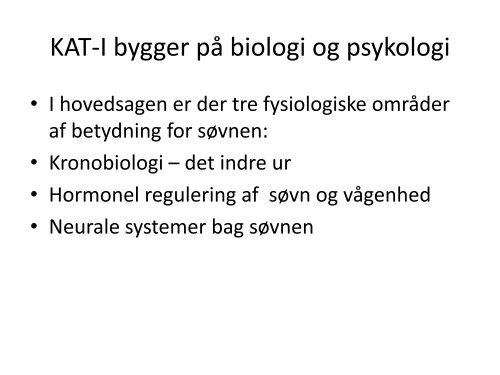 Behandling af søvnproblemer med kognitiv adfærdsterapi