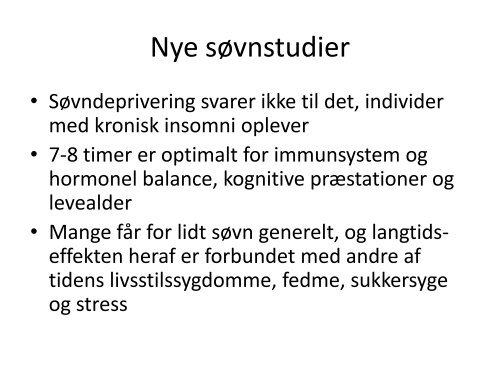 Behandling af søvnproblemer med kognitiv adfærdsterapi