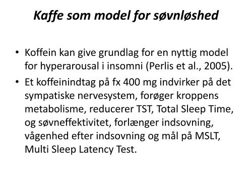 Behandling af søvnproblemer med kognitiv adfærdsterapi