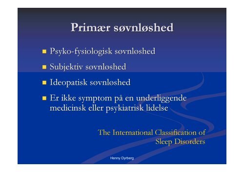 Psykologisk behandling af søvnproblemer - Dansk ...