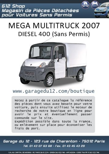 Mega Multitruck 2 Diesel 400 (Sans Permis) - Garage du 12