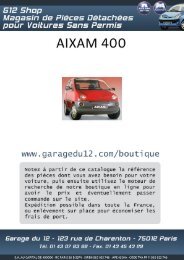 Aixam 400 - Garage du 12