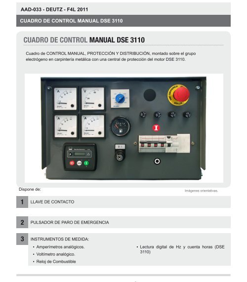 ESPECIFICACIONES TÉCNICAS AAD-033 - efh chile