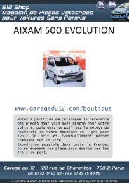 Aixam 500 Evolution - Garage du 12