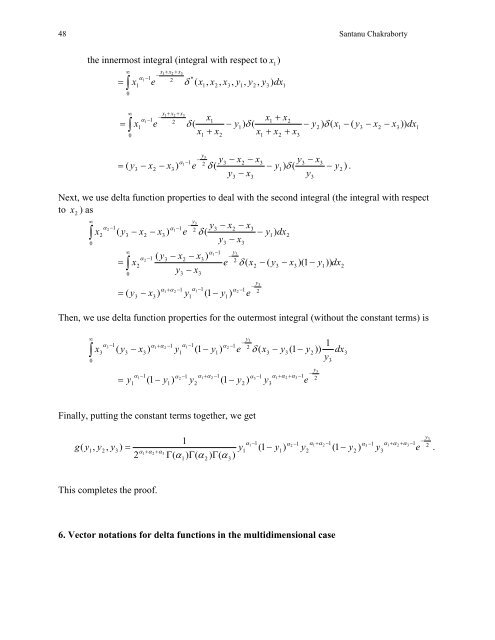 Some applications of Dirac's delta function in Statistics for more than ...