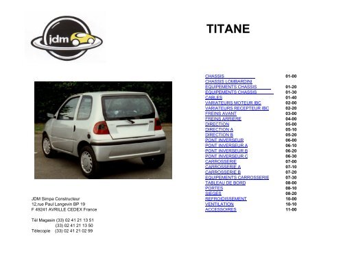 Catalogue TITANE 1 - JDM