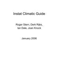 Instat Climatic Guide - University of Reading