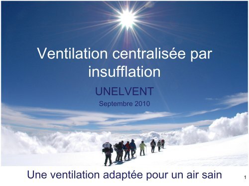 Ventilation Centralisée par Insufflation - Castorama