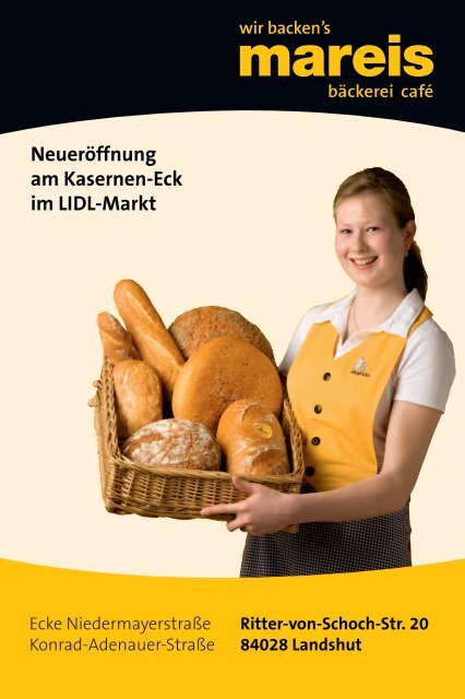 Wir backen's aus Leidenschaft - Bäckerei Mareis