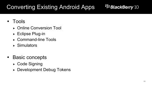 Running Android Applications on BlackBerry 10