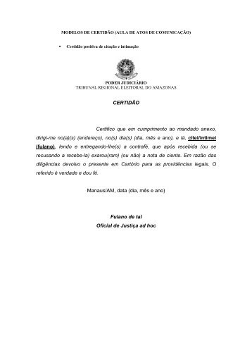Atos de Comunicação - Tribunal Regional Eleitoral do Amazonas