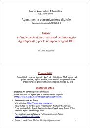 JASON: un'implementazione Java-based del linguaggio ...