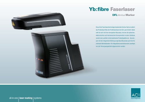 Technische Daten Yb:fibre Faserlaser - ACI Laser