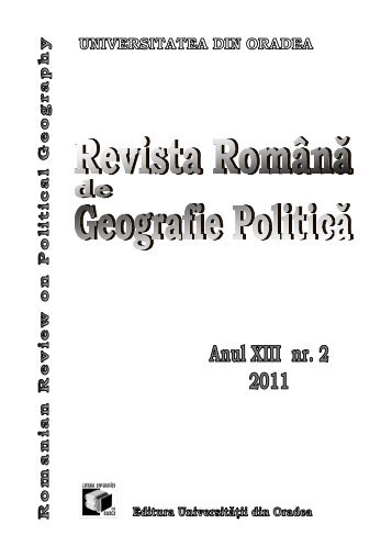 Untitled - Revista Română de Geografie Politică - Universitatea din ...