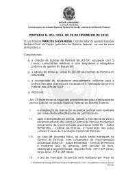 PORTARIA N. 001/2010, DE 26 DE FEVEREIRO ... - Justiça Federal