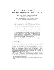 Incremental Multiset Hash Functions and Their Application to ...