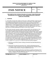 FSIS PHIS Directive 6420.2 - Food Safety and Inspection Service
