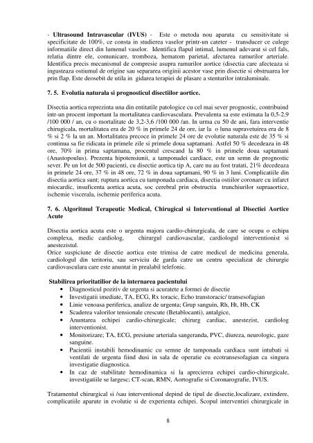 CAP VII - Disectia Aortica Acuta Marian GASPAR - Cardiologie.ro