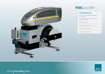 Foilstar 300 - ACI Laser