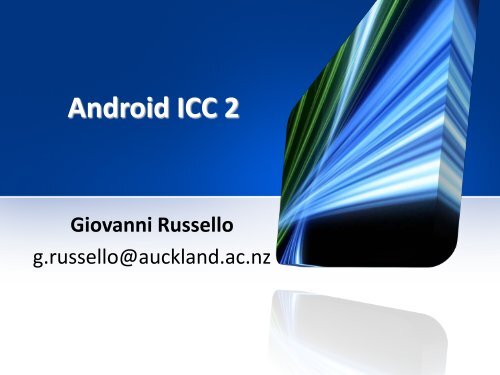 Lecture 11 - Android ICC model 2