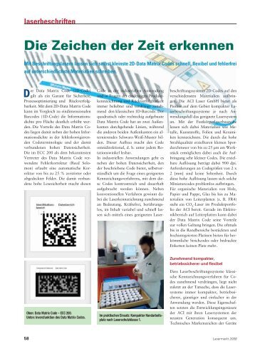 Laserbeschriften - ACI Laser