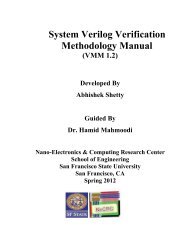 SystemVerilog Verification Methodology Manual (VMM)