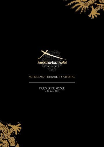 DOSSIER DE PRESSE - Buddha-Bar Hotel Paris