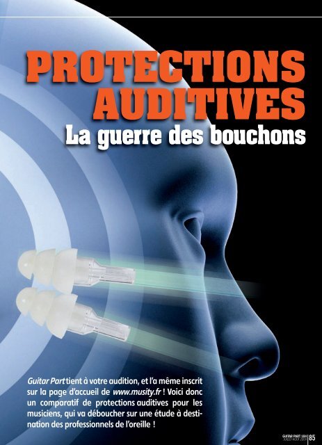 Comparatif de protections auditives pour musiciens. - Les oreilles