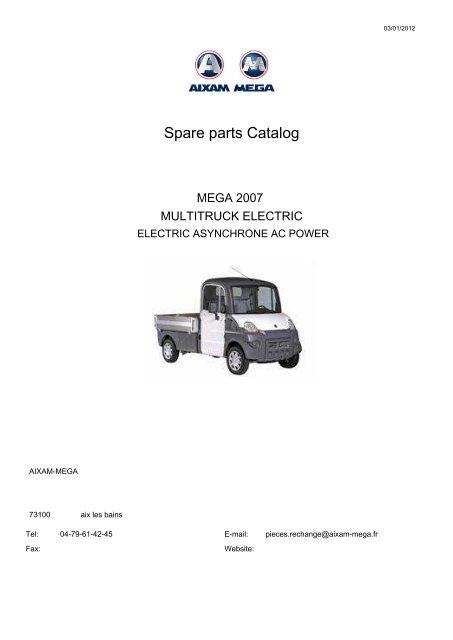 Spare parts Catalog