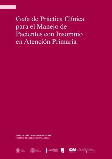 Guía de Práctica Clínica para el Manejo de Pacientes con Insomnio ...