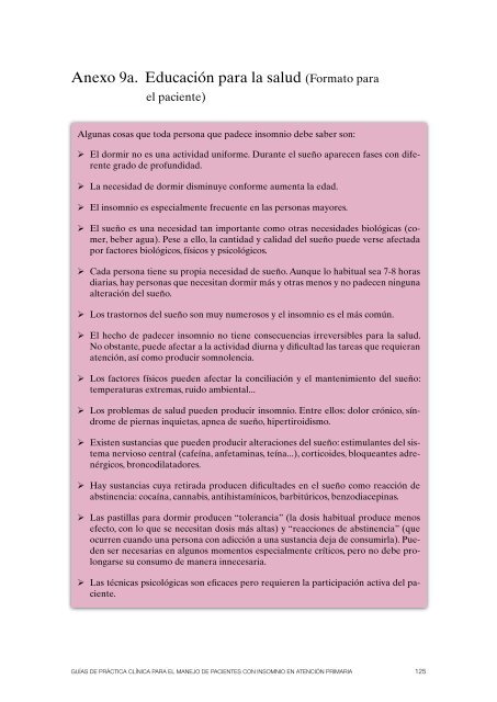 Guía de Práctica Clínica para el Manejo de Pacientes con Insomnio ...