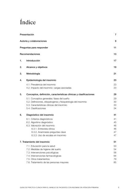 Guía de Práctica Clínica para el Manejo de Pacientes con Insomnio ...