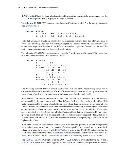 SAS/STAT 9.2 User's Guide: The MIXED Procedure (Book Excerpt)